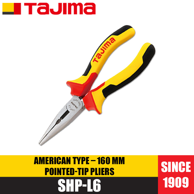 Tajima SHP-L6/SHP-L8 160 มม. 200 มม. คีมจมูกยาวสไตล์อเมริกัน