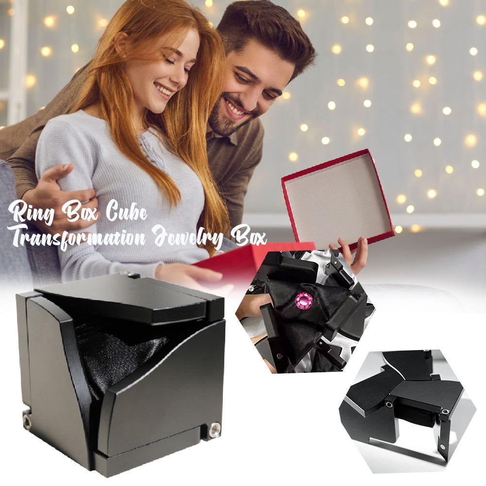 Surprise Explosive Box Creative Handmade สําหรับข้อเสนองานแต่งงานวันวาเลนไทน์ Magic Cube W2o9