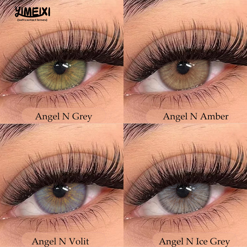 YIMEIXI Angel N Series 14.2 มม.0 ~-8.00 Iris คอนแทคเลนส์สีอ่อนรายปีทิ้ง