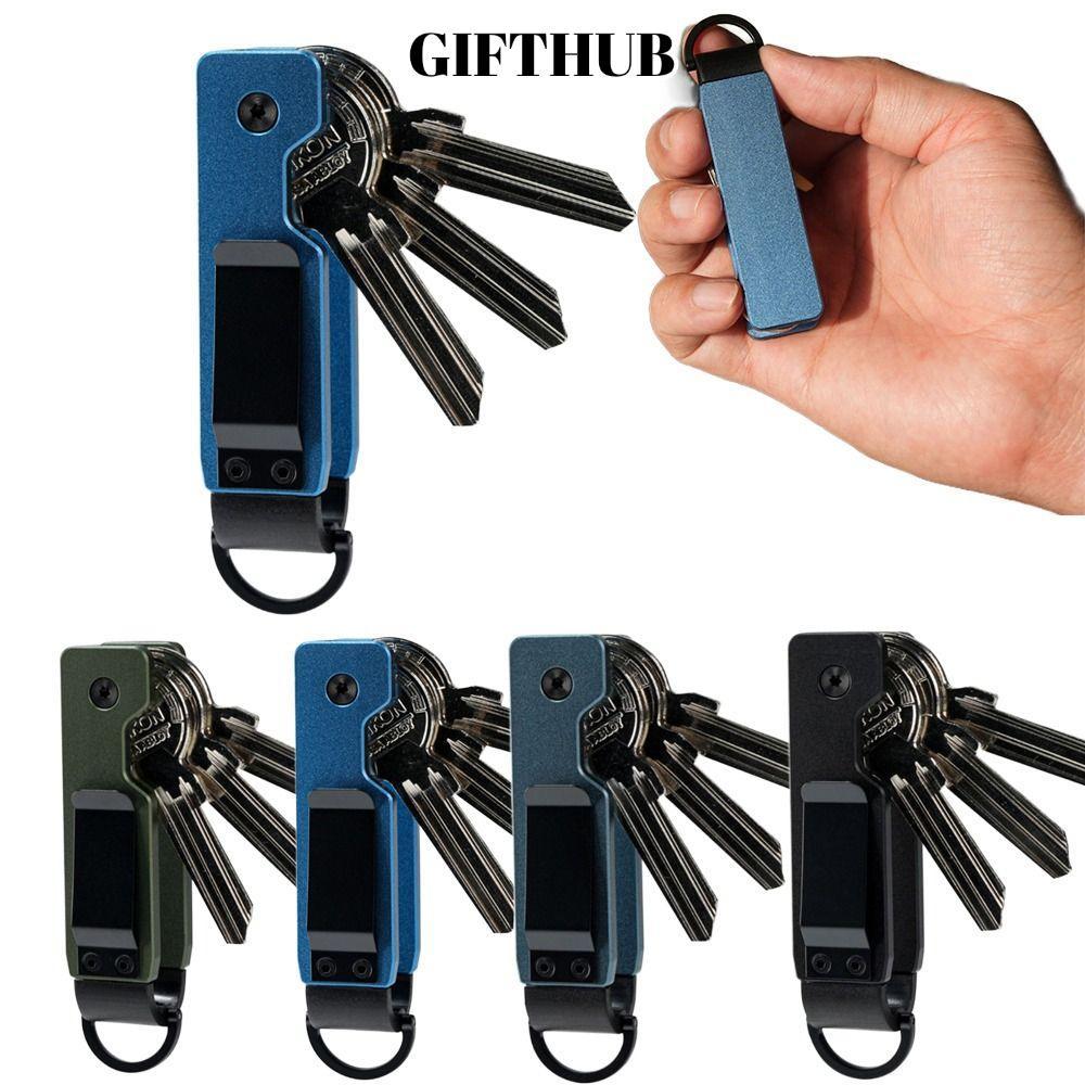 LULLABY Key Organizer, Minimalist Compact Key Holder, Smart Hold 2-5 Keys Metal Keys Fob Outdoor
