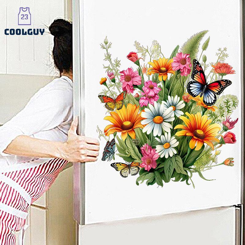 [YLSW] ดอกไม้สติกเกอร์กันน้ําห้องน้ําที่นั่งชักโครก Beautification สติกเกอร์ตกแต่ง Self-กาว Decals TH