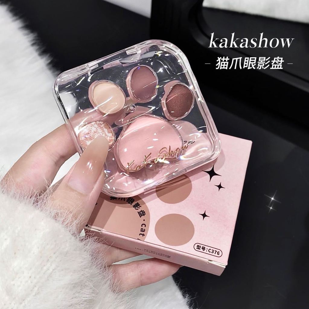 Pearl Fine Flash Color Matte Cat Claw kakashow Palette Lying Silkworm C376 Blush Rouge Integrated Ey