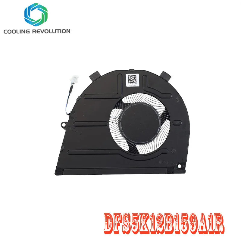 1PCSLaptop CPU พัดลมระบายความร้อน DFS5K12B159A1R DC5V 0.5A 4Pin สําหรับ Dell Vostro 16-5620 5625 0T8