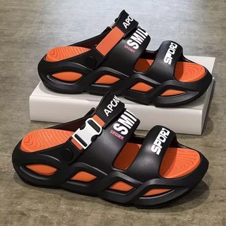 icy.sport 2025 รองเท้าแตะพื้นหนาเทรนด์ฤดูร้อนใหม่สําหรับสวมใส่กลางแจ้งรองเท้าแตะชายหาดพื้นหนาแบบใช้คู่กันลื่น X226