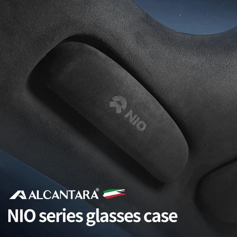 รถ eyewear กรณีกล่องแว่นตากันแดด Alcantara หนังนิ่มสําหรับ weilai NIO ET5 ES6 ES8 EC6 ET7 ES7 ET9 ET