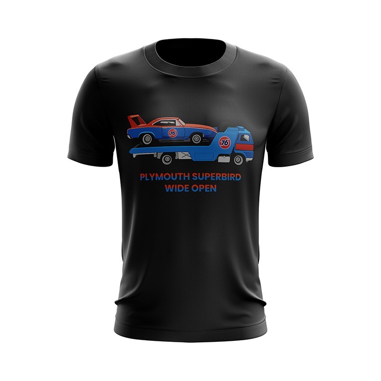 Plymouth Superbird Tshirt / Baju Microfiber Jersi / Jersey Sublimation / Tshirt Jersey