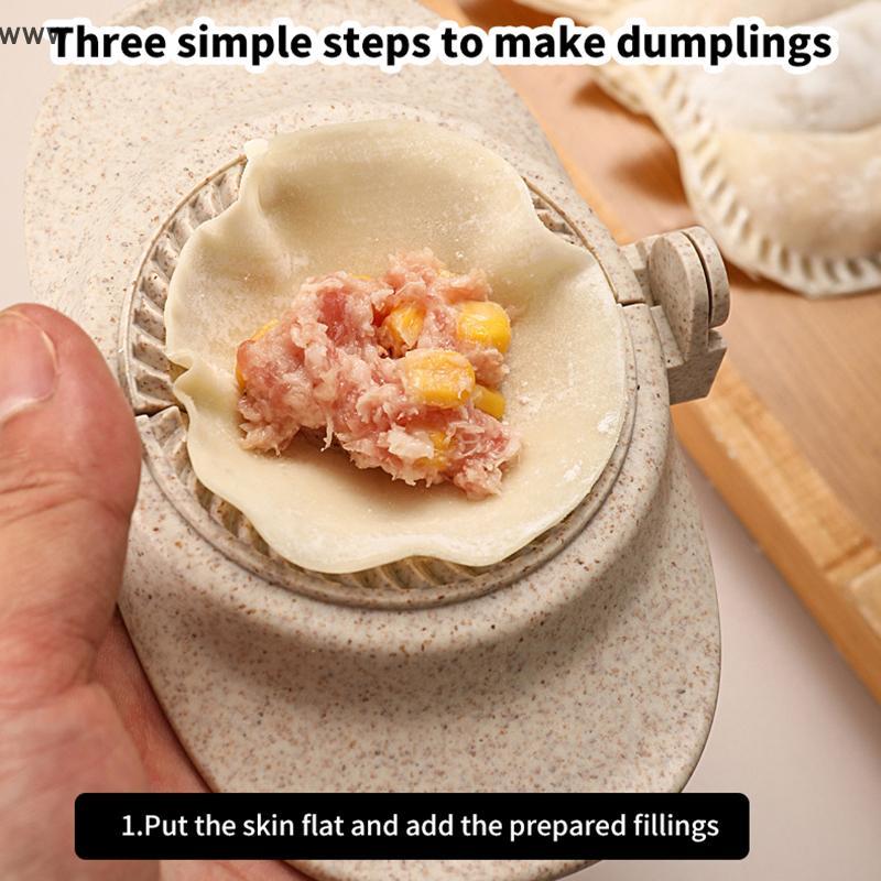 เครื่องทำเกี๊ยวปลาค็อดแม่พิมพ์เกี๊ยวที่หนีบแม่พิมพ์อบอุปกรณ์ในครัวแม่พิมพ์เกี๊ยวฟางข้าวสาลีใหม่ - รูปที่ 5