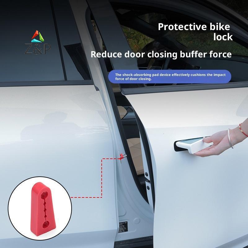 [Z & P-t] 4 ชิ้นล็อคประตูอัตโนมัติ Damper บัฟเฟอร์ Deadener Shock-Absorbing Damping Protector ลดเสีย