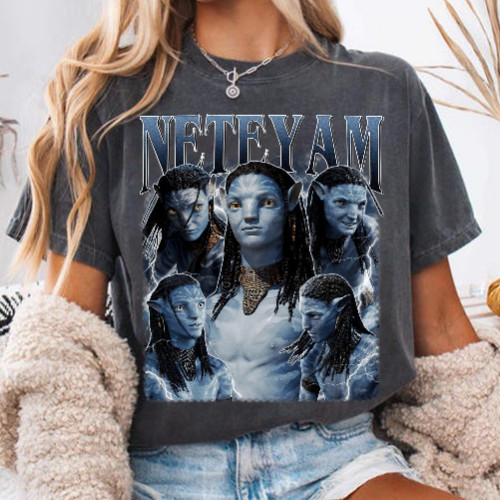 Avatar Neteyam เสื้อวินเทจ Avatar ไฟและเชื้อเถ้า Avatar ทางของน้ํา Avatar เสื้อภาพยนตร์ Neytiri Jake