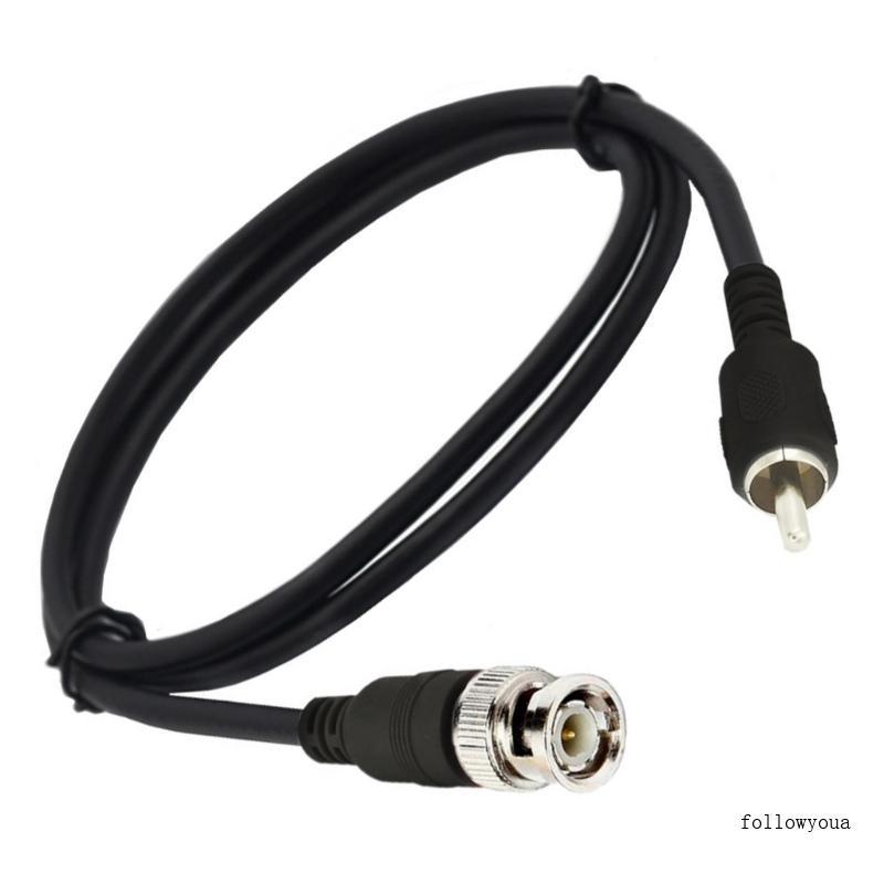 Fol BNC Female to Rcas Q9 Male Video Cable 1 5m Coaxial Wire CCTV Monitor Connection