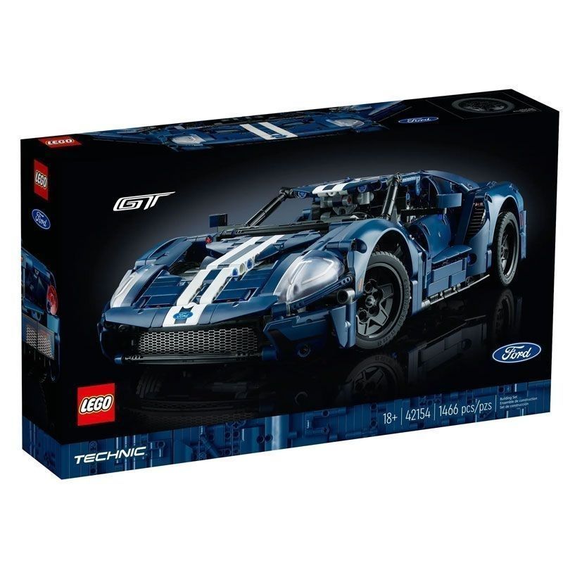 LEGO LEGO 42154 Ford GT Sports Car Machinery ประกอบบล็อกตัวต่อรถแข่งของเล่นของขวัญ