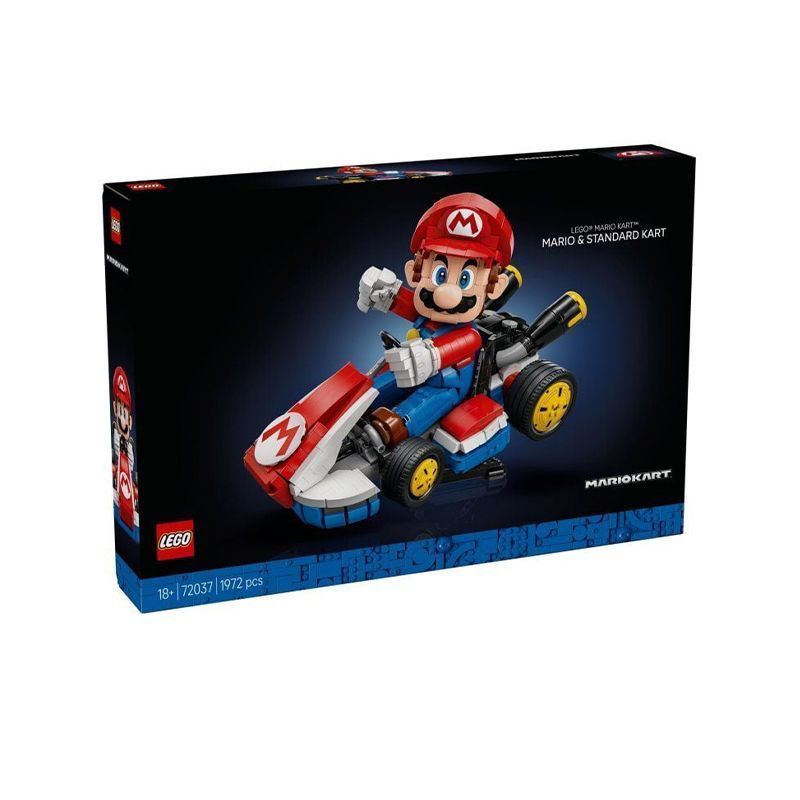 เลโก้ซูเปอร์มาริโอ 72037 มาริโอคาร์ทมาริโอประกอบอาคารบล็อกของเล่นของขวัญ
