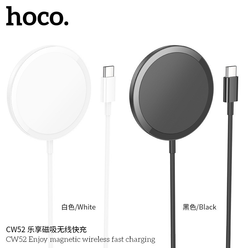 HOCO CW52 แท่นชาร์จไร้สาย ระบบแม่เหล็ก Qi 2in1 จ่ายไฟ 15W สำหรับ สมาร์ทโฟน หูฟังไร้สาย รองรับ iOS แท่นชาร์จหูฟัง - รูปที่ 6