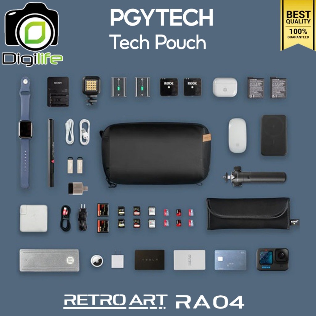 PGYTECH Tech Pouch / Retro Art Bag RA04 กระเป๋ากล้อง กันน้ำ กระเป๋าอุปกรณ์  - Digilife Thailand
