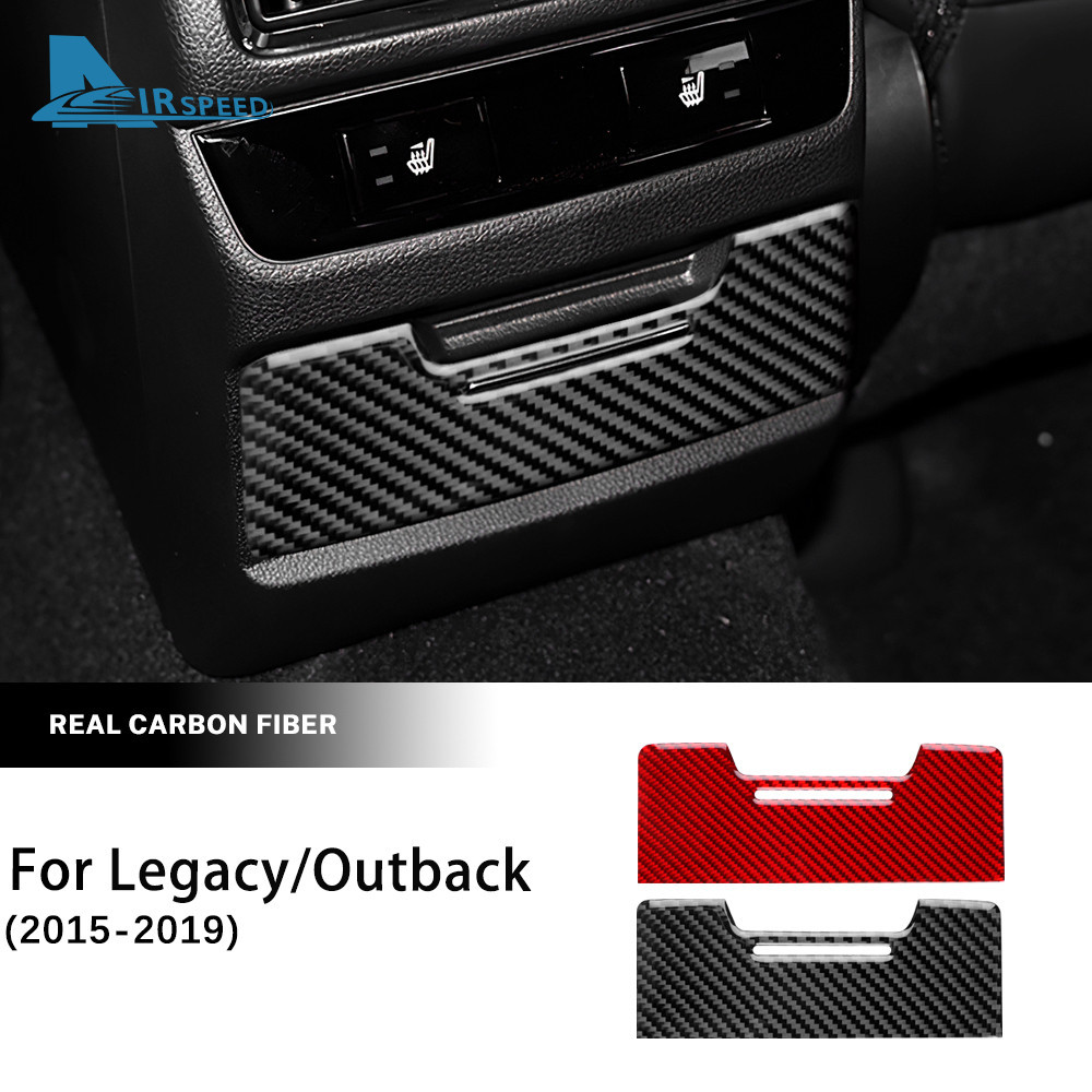 AIRSPEED คาร์บอนไฟเบอร์สําหรับ Subaru Legacy Outback 2015-2019 กล่องเก็บของด้านล่างด้านหลัง Air Outl