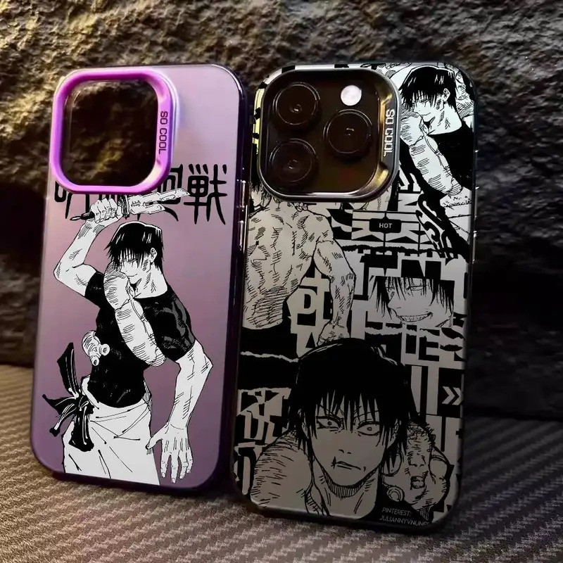 Jujutsu Toji Kaisen Fushiguro สําหรับ iPhone 17 16 15 14 13 12 11 Pro MAX Matte กันกระแทกกลับ Anti Fall Matte ฝาครอบ