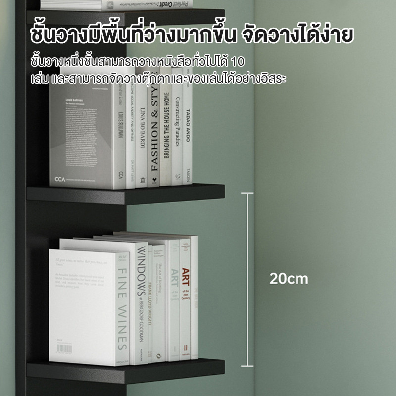 ชั้นวางของติดผนัง ชั้นวางลอยตัว มินิมอลสไตล์​ ชั้นไม้วางของติดตั้งง่าย ชั้นวางของติดผนังหลายระดับ อเนกประสงค์ - รูปที่ 5