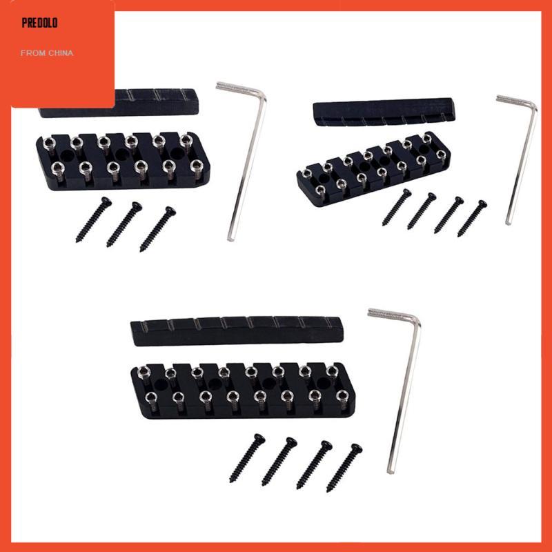 [Predolo] 6 String/ 7 String/ 8 String Headless Guitar Bridge & Slotted Nut Set