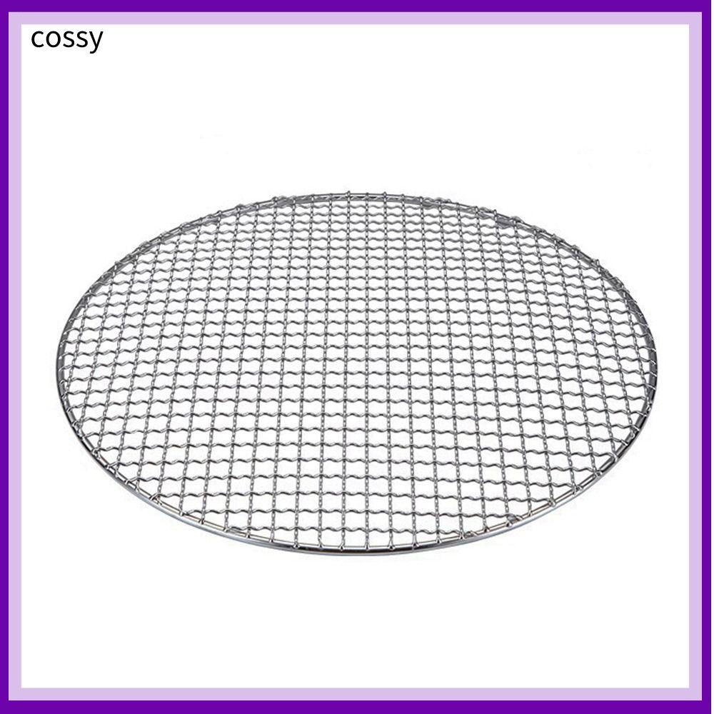 COSSY ตะแกรงย่าง เตาย่างแบบไม่ติดทรงกลม บาร์บีคิวเหล็กแบบใช้ซ้ําได้