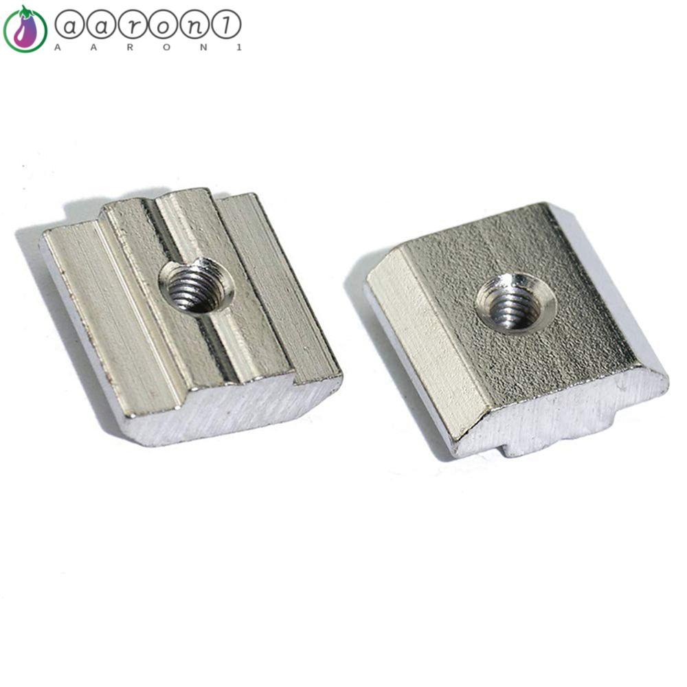 AARON1 Hammer Nut 20PCS T-Track เลื่อน T Block Square T Slot Nut