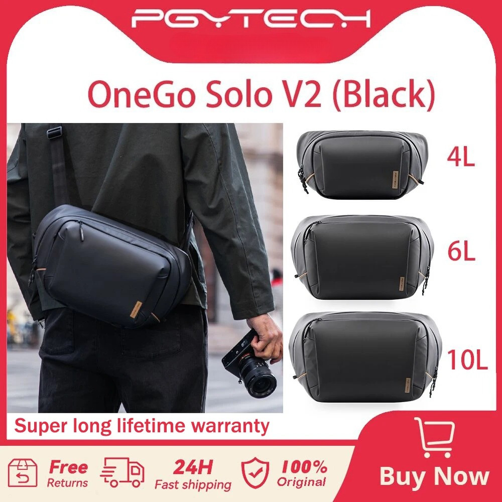 PGYTECH OneGo Solo V2 กระเป๋าสะพายกล้อง 4L 6L 10L กระเป๋าสะพายข้างกล้องกระเป๋าเดินทางกลางแจ้งสําหรับ