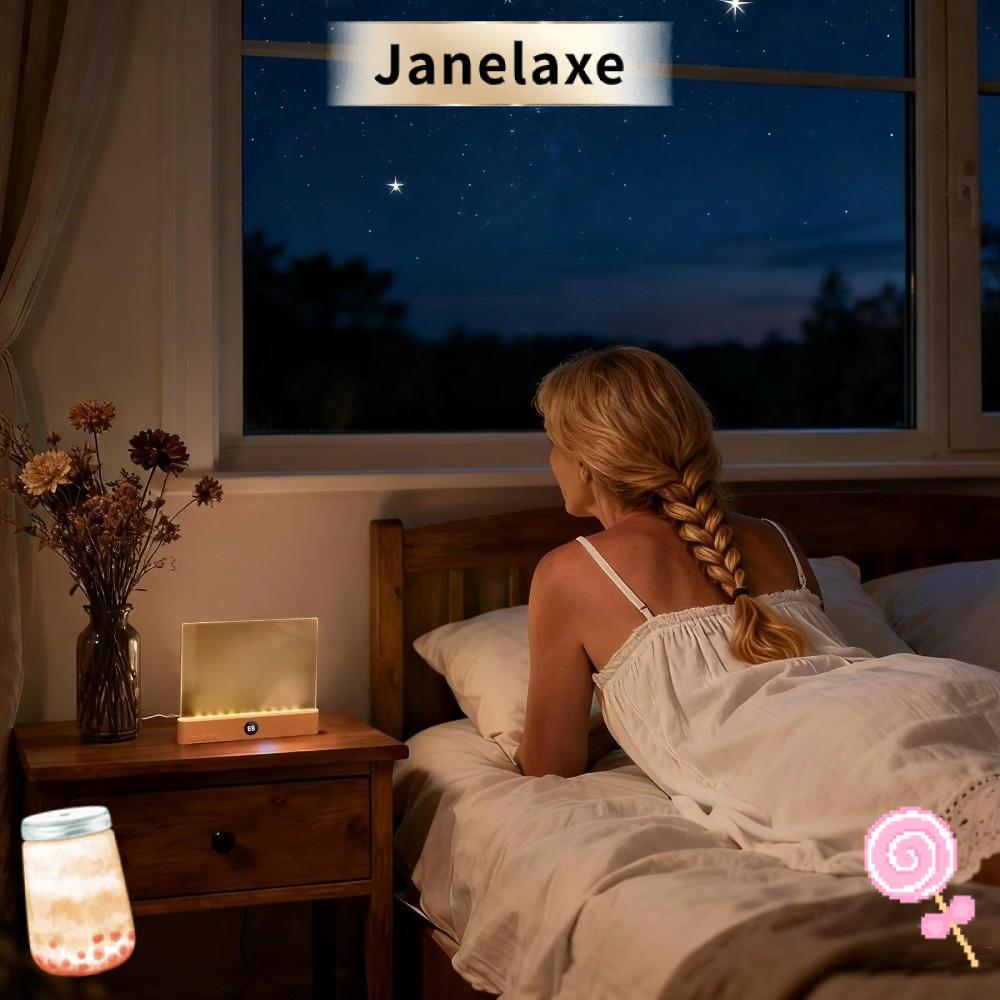 โคมไฟอ่านหนังสือ JANELAXE 3 สีพร้อมไฟหนังสือจับเวลา, LED Panel Dimmable แบบชาร์จไฟได้ LED Panel Book