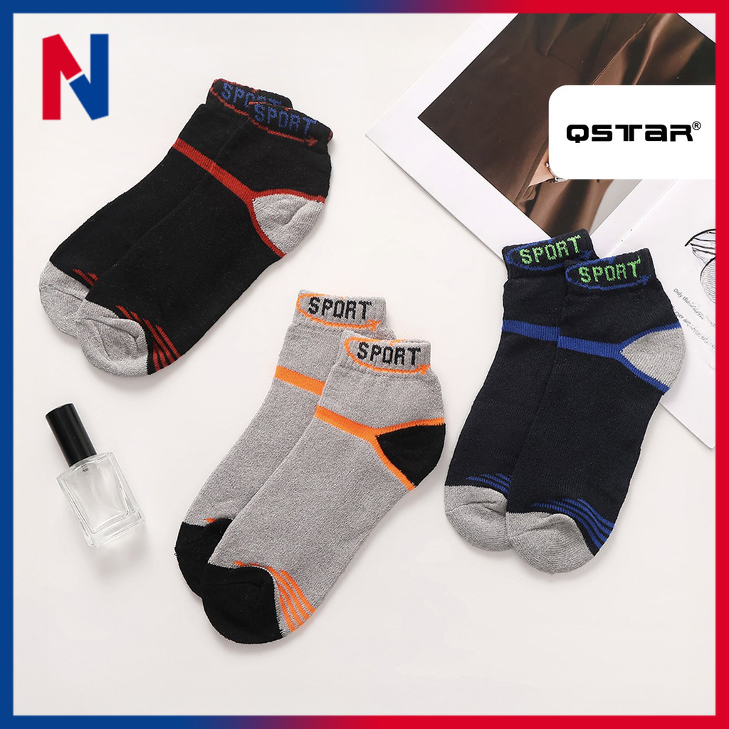 QSTAR Comfort Ankle High Socks, Small Sports Sports