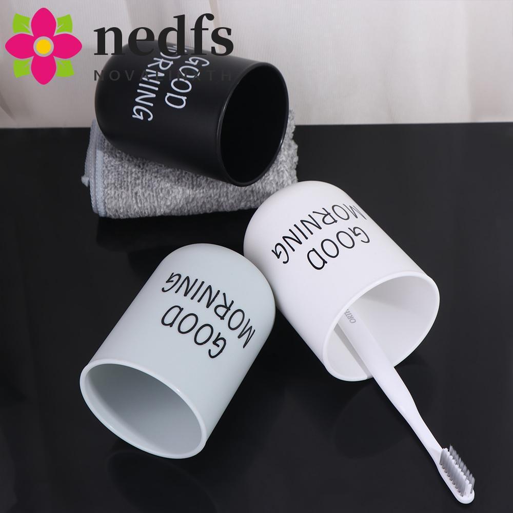 NEDFS Good Morning Cup ห้องครัวสไตล์นอร์ดิกสําหรับน้ําผลไม้นมสําหรับเครื่องดื่มผู้ถือแปรงสีฟันถ้วยถ้
