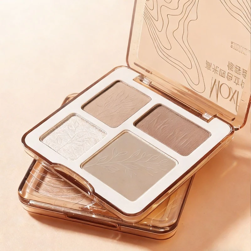 พาเลทคอนทัวร์สามมิติสําหรับผู้หญิง ไฮไลท์ เฉดดิ้ง เนื้อละเอียด 4 สี ครบจบ