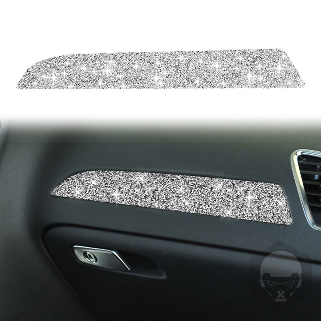 เหมาะสําหรับ Audi A4/B8/A5/Q5 Diamond Co-pilot Dashboard ตกแต่งแถบภายในรถการปรับเปลี่ยนอุปกรณ์เสริมโ