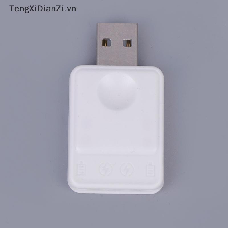 CR425 เครื่องชาร์จแบตเตอรี่ไฟฟ้าตกปลาลอยแบบชาร์จไฟได้ CR425 แบตเตอรี่เครื่องชาร์จ USB 2 รูอะแดปเตอร์