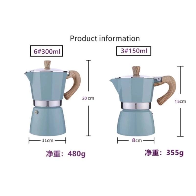☕☕☕ขุดหม้อต้มกาแฟสดพร้อมใช้ รุ่น ฝาใส Color Moka Pot Coffee-3/ 6 cup หม้อต้มกาแฟสด มอคค่าพอต สี กาแฟ กาต้มกาแฟสด ครบชุ thumbnail 10
