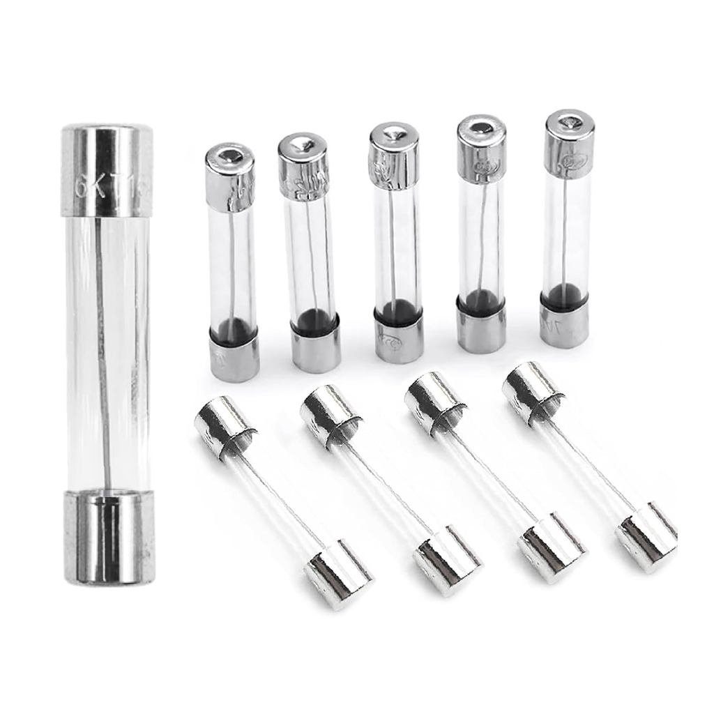 Fast Blow Fuse F2.5AL250V 6x30mm Pack of 10 Glass Fuse 2.5A 2.5Amp 250V Glass Fuses 0.24x1.18 Inch