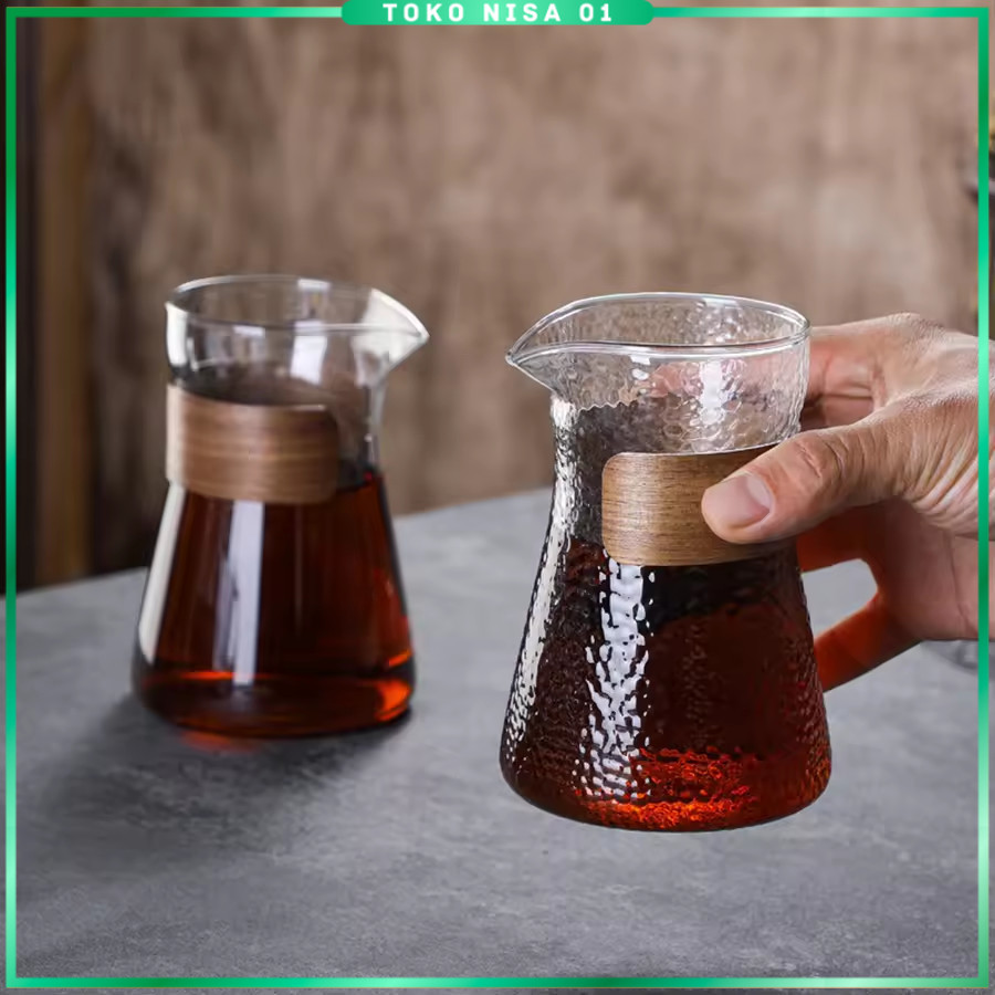 One Two Cups Pour Over Coffee Server Glass Carafe 500ml - FM-5ML