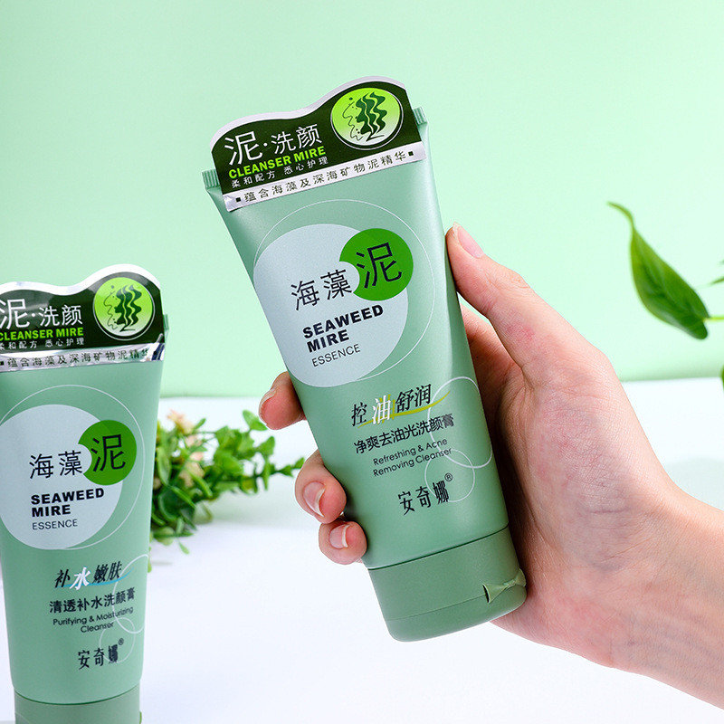 พร้อมสต็อก Angela Oil Control Facial Cleanser Clean ผู้ชายผู้หญิง Facial Oil Removal โฟมสูง Acne Con