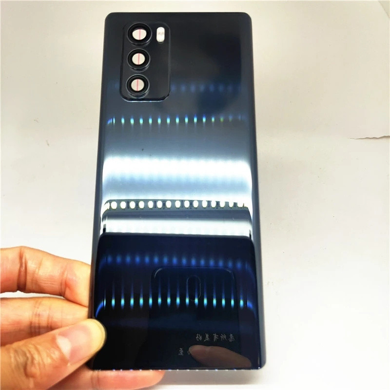 For LG Wing LMF100N LM-F100V Glass Back Battery Cover Rear Door Panel Housing Case Replace For LG Wi