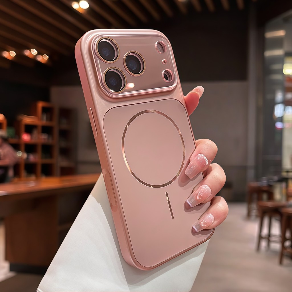 เคสแม่เหล็กเคลือบคุณภาพสูงสําหรับ ไอโฟน 17 16 15 14 13 มือโปร สูงสุด พร้อมตัวป้องกันเลนส์ฝาครอบกันกระแทก