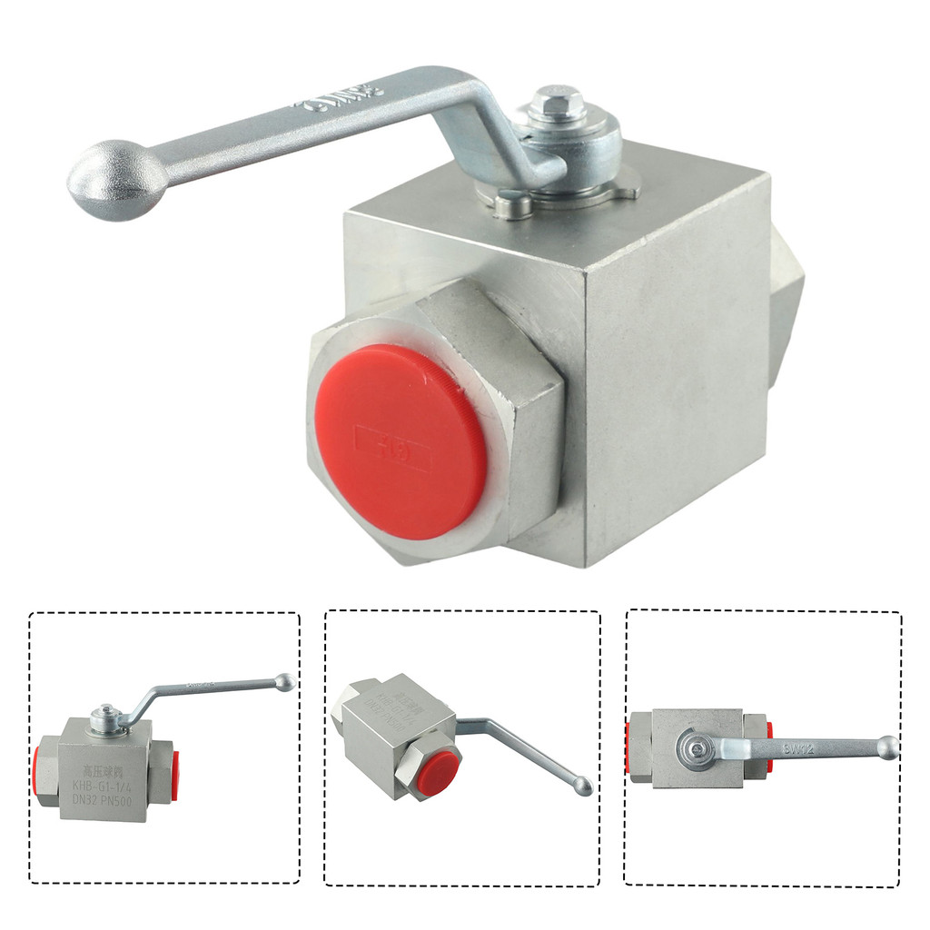 ⭐  BIG DISCOUNTS⭐ 1PCS Hydraulic 2 Way High Pressure Ball Valve - 1/4\" to 1\" BSP - 500 Bar MWP
