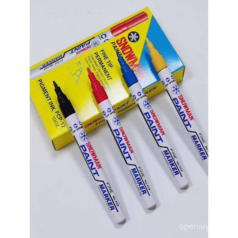 ปากกาสี Snowman ของญี่ปุ่น 1.0mmSNOWMAN FCP แอลกอฮอล์กันน้ํา Non-Fade Low Halogen Marker