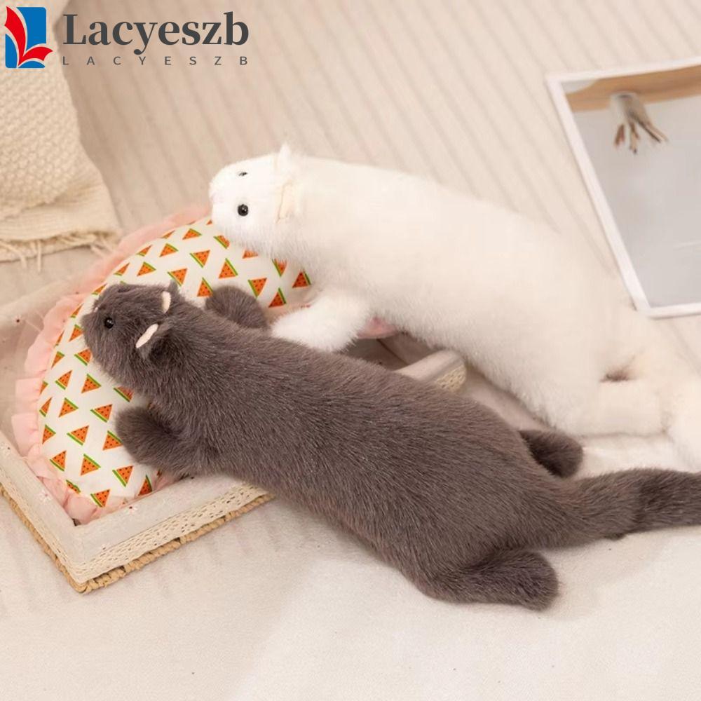 LACYESZB ตุ๊กตา Ferret ตุ๊กตาของเล่น,นุ่มปุยสมจริงออกแบบ Ferret ตุ๊กตาของเล่น,มาพร้อมกับตุ๊กตาลักษณะ