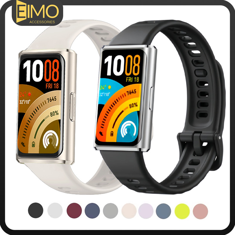 สายซิลิโคนเดิม for Huawei Band 11 / 11 Pro อุปกรณ์เสริม SmartWatch ทดแทนสร้อยข้อมือซิลิโคนกีฬา for Huawei Band 11 Pro
