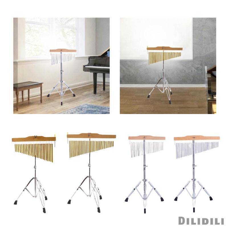 [Dilidili] Wind Chime Percussion Bar Chime Instrument เดี่ยวแถวเหล็กและไม้ก่อสร้างปรับขาตั้งกล้องเสี