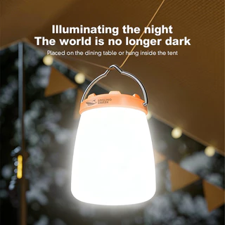 Thorsight โคมไฟตั้งแคมป์ ออกแบบให้มีที่จับ ไฟตั้งแคมป์ LED กันน้ำ, ไฟตั้งแคมป์แบบพกพา, ชาร์จ USB ไฟ5โหมด