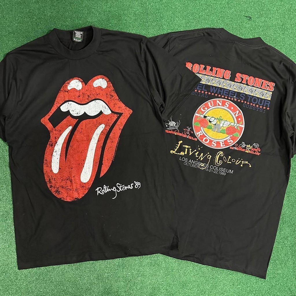 เสื้อยืดรวมวงโรลิ่งสโตน(ลิ้น) (ป้ายEasy Rider)