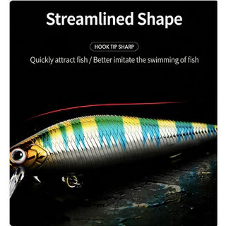 A&D เหยื่อปลา เหยื่อตกปลา เหยื่อปลอม อุปกรณ์ตกปลา ปลั๊ก Fishing Lure Plastic Bait Lure For Fishing 3D Eyes