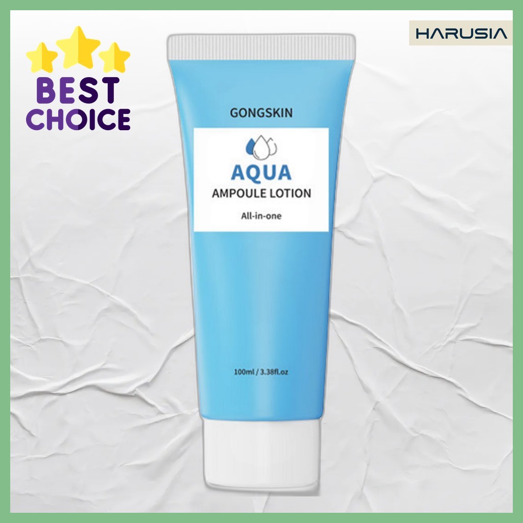 [gongskin] Aqua Ampoule All-in-One Lotion, 100ml, 1pc / Korean Ampoule Lotion / Dewy Finish by harus