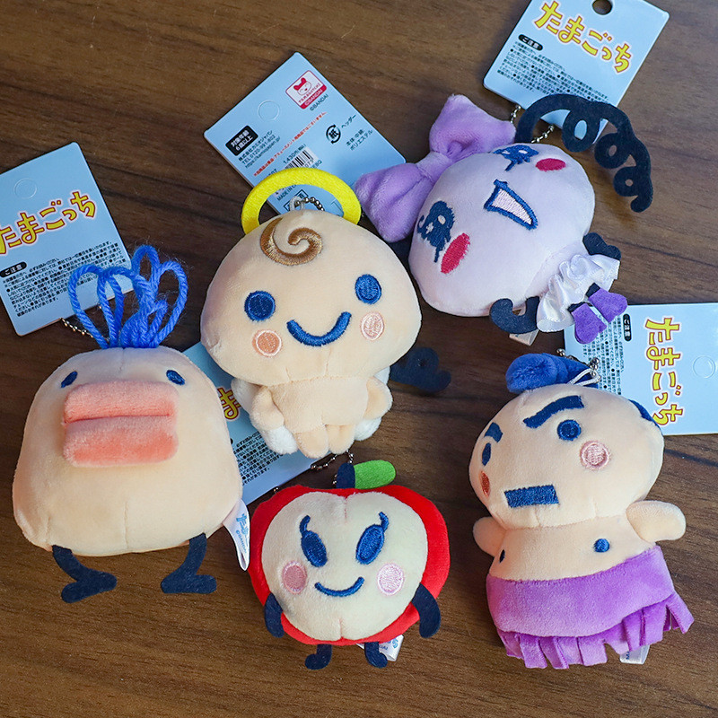 Kawaii Tamagotchi Plushie ของเล่นน่ารัก Makimakitchi Ohguchi Ringotchi Sumotchi ตุ๊กตาพวงกุญแจกระเป๋าจี้ตุ๊กตาการ์ตูนเด็กของขวัญ
