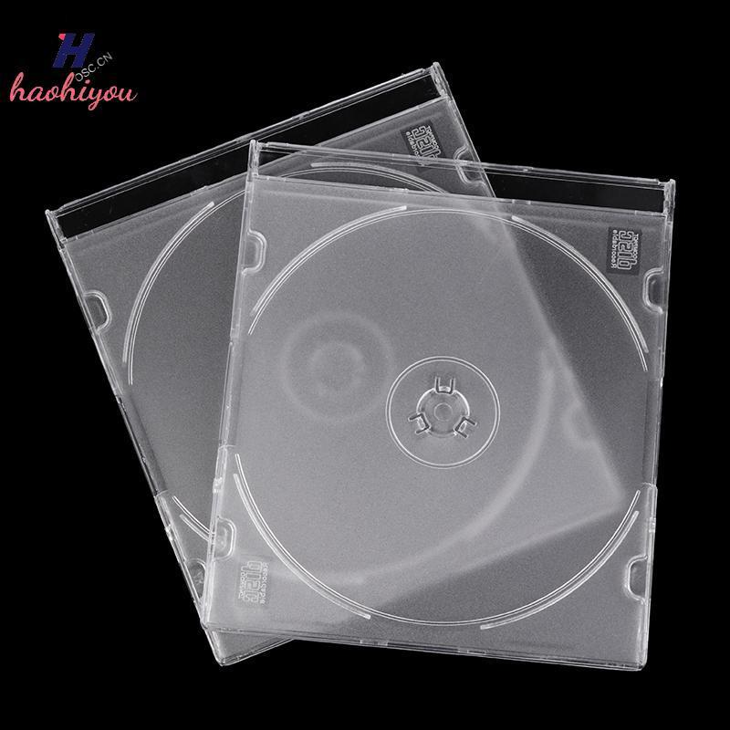 <haohiyou> CD Storage Case ขาตั้งโปร่งใสผู้ถืออะคริลิคสําหรับ CDs DVD Storage Holder โปร่งใส Nice