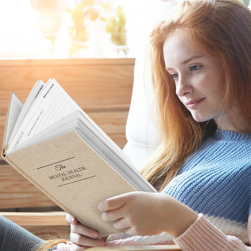 Journal สุขภาพจิต ความวิตกกังวล & Guided Journal สําหรับผู้หญิง (ขนาด A5)