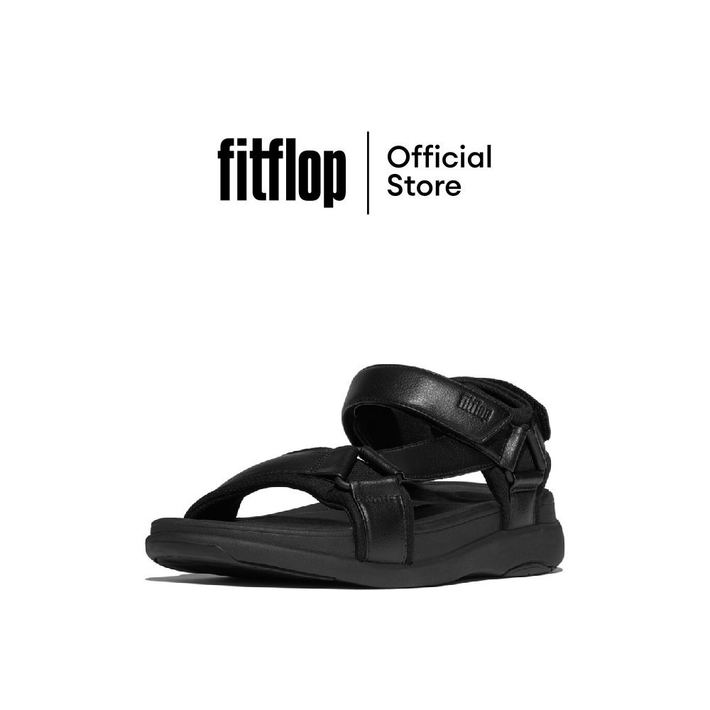 FITFLOP F-MODE GO ADJ.BACK-STRAP รองเท้าแตะแบบรัดส้นผู้ชาย รุ่น IW7-090 สี BLACK